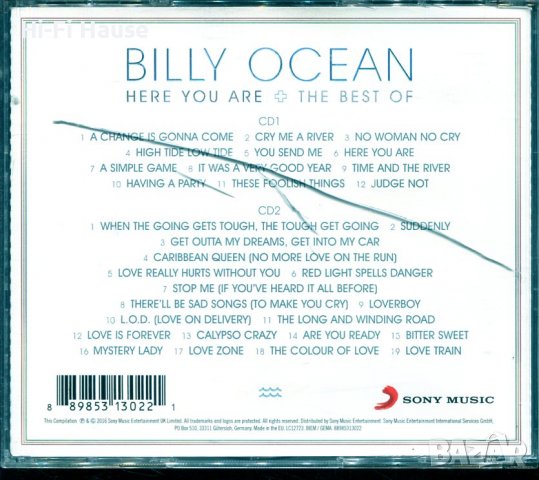 Billi Ocean-Best-2cd, снимка 2 - CD дискове - 37712194
