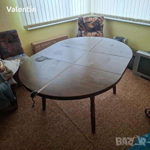 Кухненска маса от масив., снимка 3 - Маси - 54158172