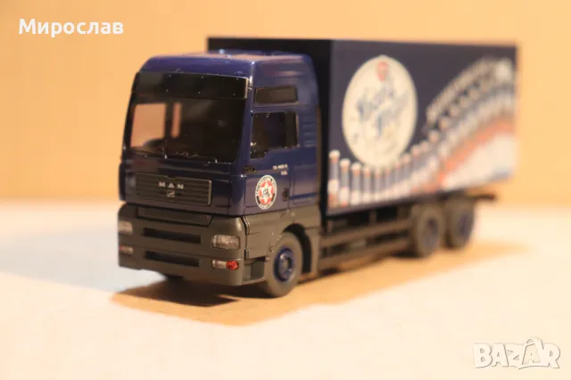 WIKING 1:87 H0 MAN TGA КОЛИЧКА МОДЕЛ КАМИОН ТИР, снимка 6 - Колекции - 49741806