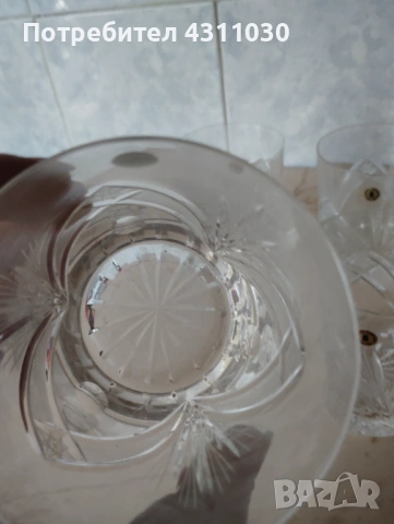 Нови български големи кристални чаши  6 броя, снимка 8 - Чаши - 54212628