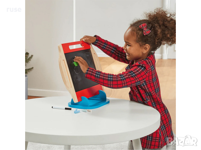 НОВИ! Дъска за рисуване Монтесори Playtive дървена двустранна, снимка 7 - Образователни игри - 44611376