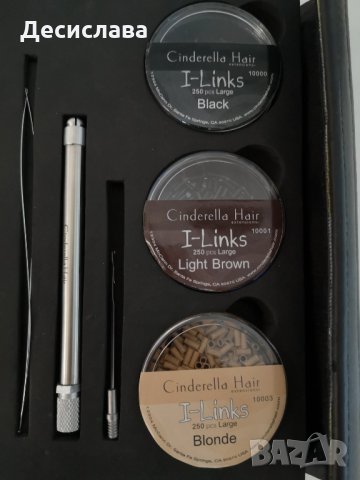 Комплект инструменти / поставяне на треси / кичури / екстеншън, снимка 4 - Фризьорски принадлежности - 31063850