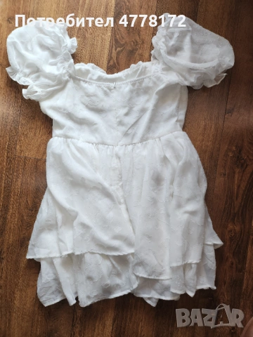 Къса бяла рокля, снимка 3 - Рокли - 53984989