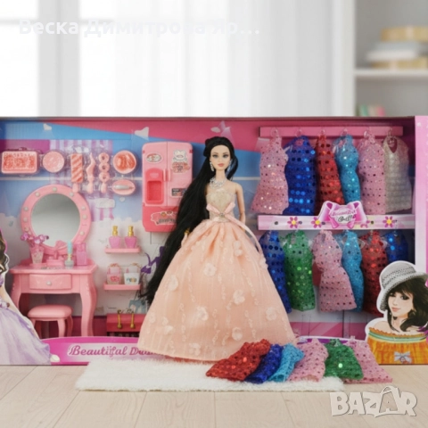 Голяма кукла с много рокли и аксесоари Beautiful Doll, снимка 6 - Кукли - 52214104