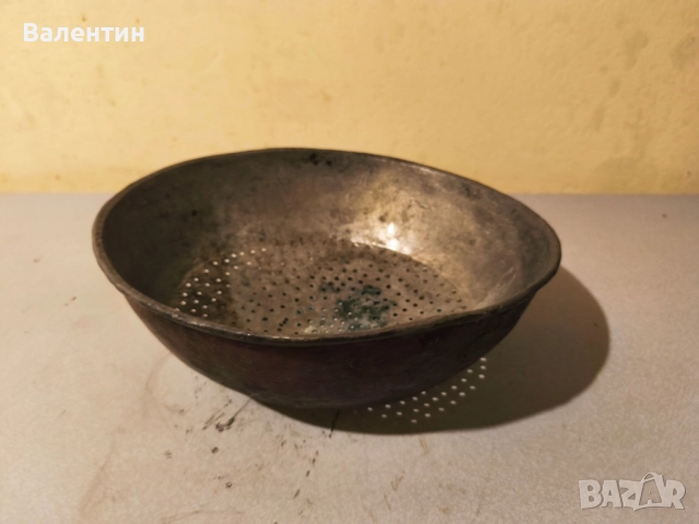 Старо бакърено сито 13, снимка 2 - Антикварни и старинни предмети - 52524577