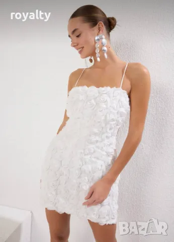 Бяла дамска рокля , снимка 5 - Рокли - 50071626