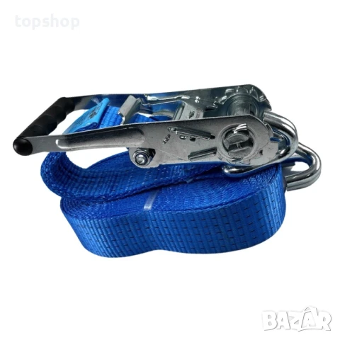 Колан за закрепване с тресчотка + 2 кукички 5 метра - 350кг