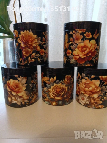 Комплект буркани за подправки 500 мл ръчно украсени