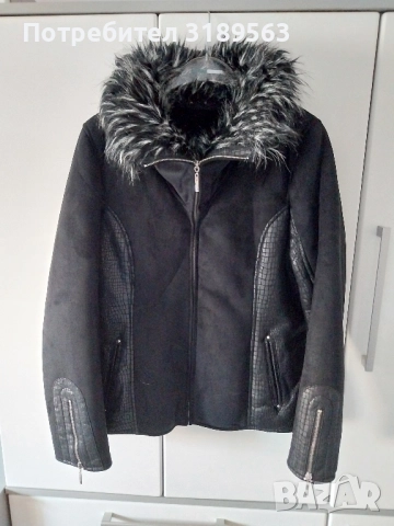 Дамско кожено яке- ново, размер 3 xL