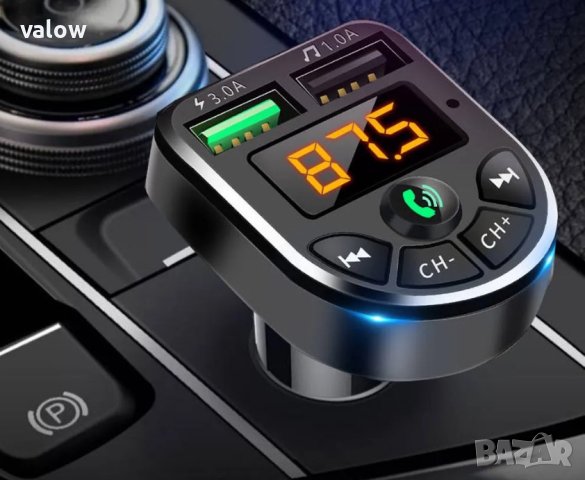 FM трансмитер, MP3, Волтметър, USB зарядно, карта памет, флашка, Bluetooth хендсфри за кола, снимка 3 - Друга електроника - 42571342