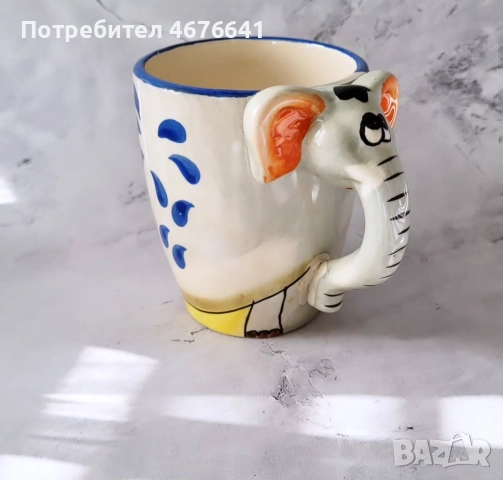 Винтидж керамична чаша, снимка 4 - Чаши - 52936392