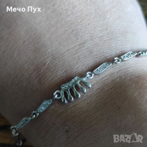 Сребърна гривна (144), снимка 3 - Гривни - 40842877