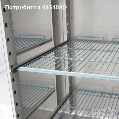 Професионален хладилен шкаф със стъклени врати – 1200 л, снимка 4 - Хладилни витрини и фризери - 53378493