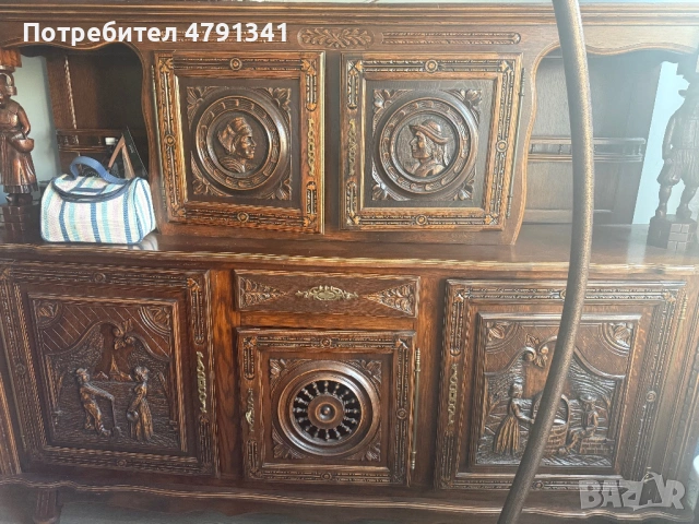 Старинен дървен скрин , снимка 2 - Скринове - 54137344