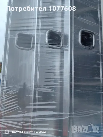 Професионална трираменна алуминиева стълба с 10 стъпала с профил на краката 22х80мм , снимка 3 - Други инструменти - 50330708