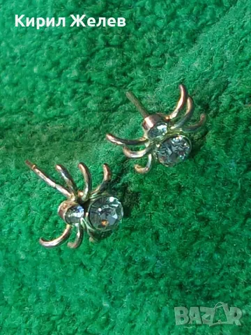 НЕЖНИ ФИГУРАЛНИ СКЪПОЦЕННИ ОБЕЦИ ПАЯЧЕТА БЛАГОРОДНА СТОМАНА с БЯЛА ПОЗЛАТА и ЦИРКОНИ 47508, снимка 11 - Обеци - 49551516