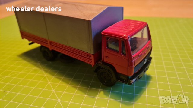 Метална количка NZG MERCEDES-BENZ 709-1114 1:50 - Червен, снимка 2 - Колекции - 40302602