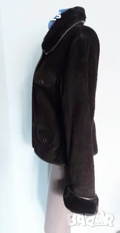 Два броя / Марков кожух от естествен велур "Etam" и "Enzo Cardinale" , снимка 6 - Палта, манта - 49037384