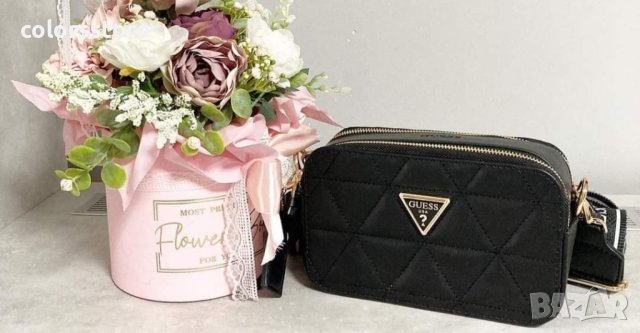 Черна чанта Guess  кодSG168, снимка 4 - Чанти - 39832972