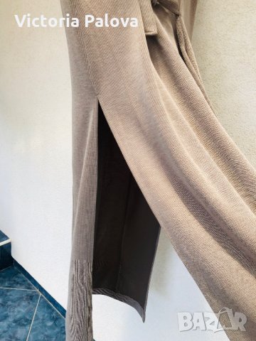 Рокля-дълъг елек цвят капучино Франция, снимка 5 - Рокли - 29111997