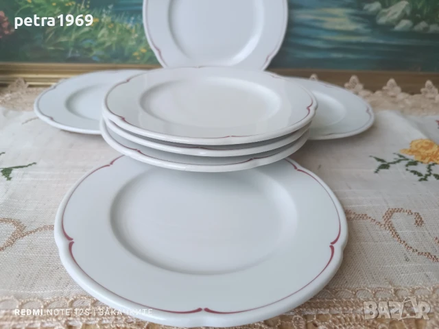 Порцеланови чинии на Bauscher Weiden, 7 бр., снимка 4 - Чинии - 51064318