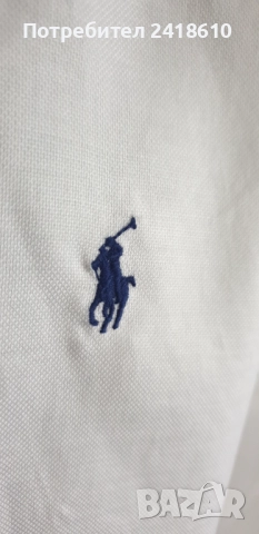 POLO Ralph Lauren  Pique Cotton Mens Size 17 /1/2 XL - 2XL НОВО !ОРИГИНАЛ! Мъжка Риза!, снимка 8 - Ризи - 51711696