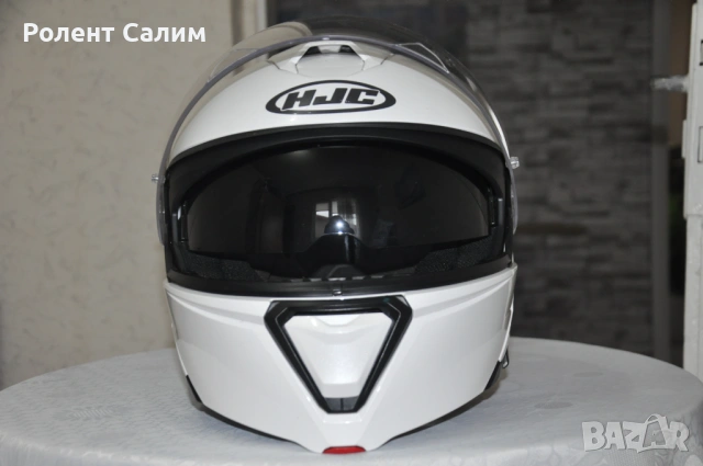 Мото каска HJC i90 (Modular) – Бял Гланц – Размер XL