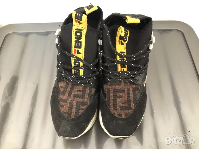 Дамски високи маратонки на платформа Fendi style / тип сникърси, размер 40, снимка 2 - Маратонки - 55948838