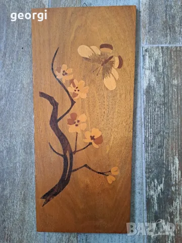 дървено пано за стена интарзия  2/4