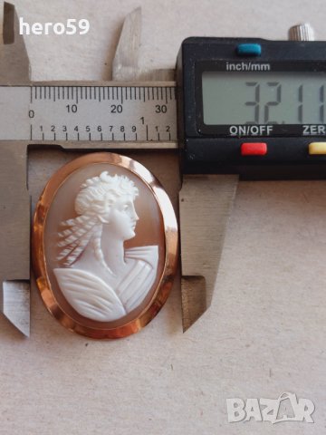 Златна камея,злато 9 карата, снимка 8 - Колиета, медальони, синджири - 42523871