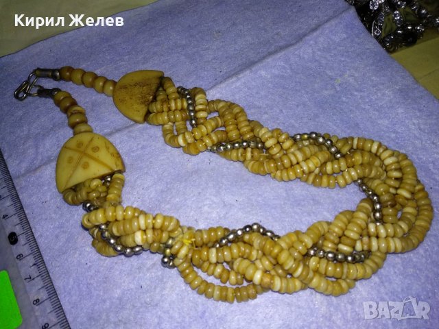 ОГЪРЛИЦА от РОГ / КАМИЛСКА КОСТ МАЙСТОРСКА РЪЧНА ЕТНО СТИЛ ИЗРАБОТКА МЪНИСТЕНА 32795, снимка 16 - Колиета, медальони, синджири - 39201808