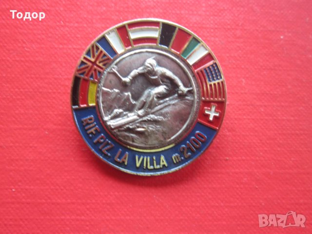 Уникален алпийски голям знак значка Лабор емайл, снимка 6 - Колекции - 29421749