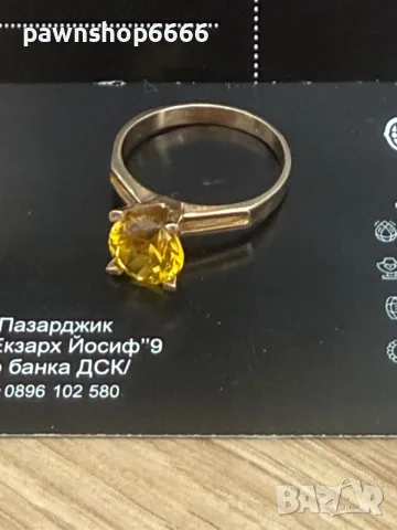 Златен пръстен 14К | 585 проба | 3,05грама | Сертификат, снимка 6 - Пръстени - 55784828