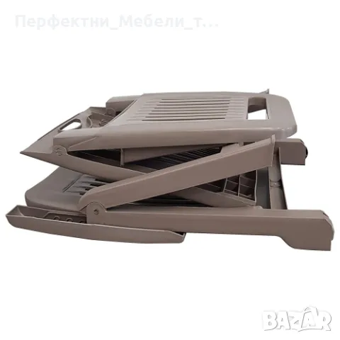 Сгъваем шезлонг Италия,наличен-бял,зелен,бежев цвят-колела и подлакътници, снимка 2 - Градински мебели, декорация  - 49665417