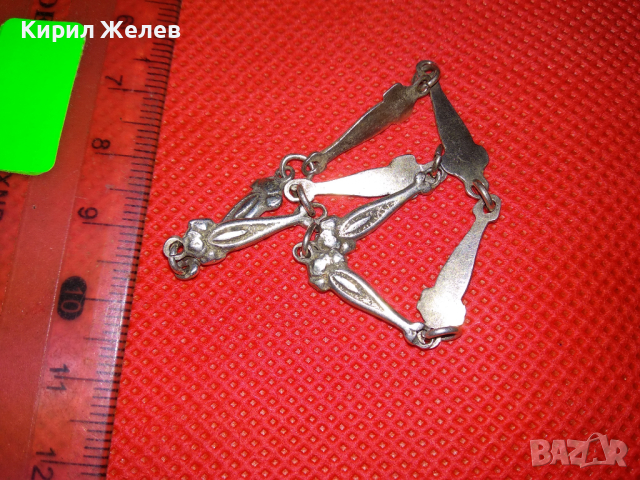 СТАРА СТИЛНА РЕТРО СРЕБЪРНА ГРИВНА ВИСОКА ПРОБА СРЕБРО РЪЧНА МАЙСТОРСКА ИЗРАБОТКА 41843, снимка 7 - Антикварни и старинни предмети - 44610480