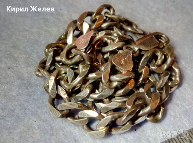 ВНУШИТЕЛЕН СТИЛЕН СРЕБЪРЕН ЛАНЕЦ СРЕБРО 925 ЗДРАВА КЛАСИЧЕСКА ПЛЕТКА 48700, снимка 9 - Колиета, медальони, синджири - 48476971