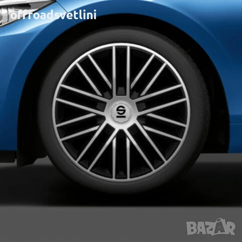 Тасове за джанти 15'' Sparco BERGAMO / SPC1585SVBK, снимка 2 - Аксесоари и консумативи - 50892005