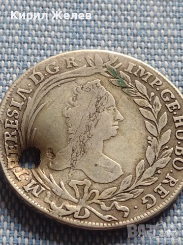Сребърна монета 20 кройцера 1764г. Мария Терезия Виена Свещена Римска Империя 13618, снимка 5 - Нумизматика и бонистика - 42899895