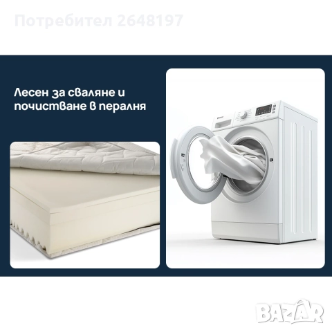 НОВ Матрак Sleepy Bamboo 7 160/200, снимка 7 - Матраци - 52679621
