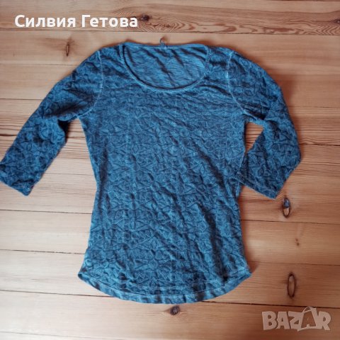    Блуза с интересни мотиви Soyaconcept р-р S/M, снимка 1 - Блузи с дълъг ръкав и пуловери - 37333693