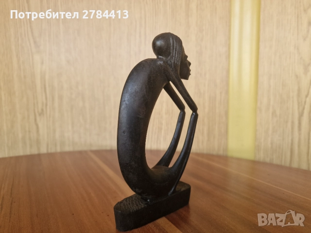 дървена статуетка, снимка 3 - Статуетки - 52520411