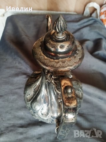 посребрена метална кана Джордж IV, снимка 6 - Антикварни и старинни предмети - 30937925