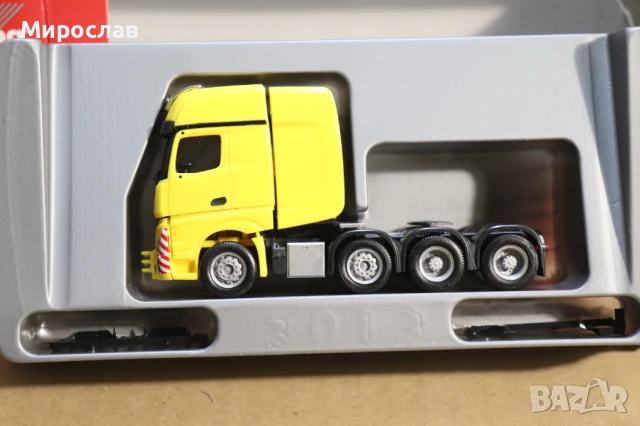 HERPA H0 1/87 MERCEDES ACTROS ВЛЕКАЧ КАМИОН ТИР МОДЕЛ ТЕЖКОТОВАРЕН ТРАНСПОРТ, снимка 2 - Колекции - 50909852