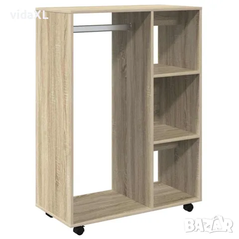vidaXL Гардероб, дъб сонома, 80x40x110 см, инженерно дърво