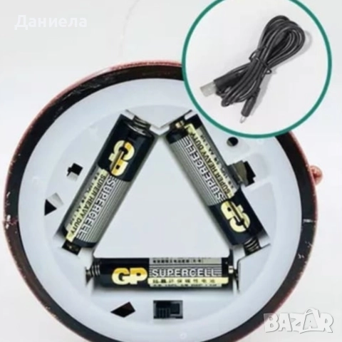 Коледен декоративен фенер – LED светлина, въртяща се фигурка на Дядо Коледа, снеговалеж и музика, снимка 9 - Декорация за дома - 52754276