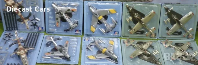 Колекция макети на самолети Fabbri / Italeri 1:100 (F-86 Sabre MiG-17, Хеликоптери)