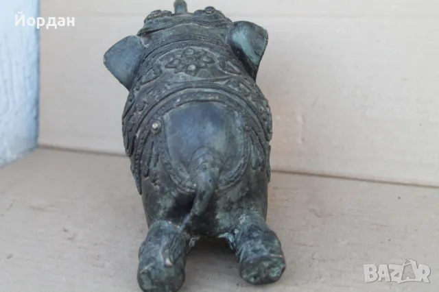 Месингова фигура ''Слон'', снимка 9 - Антикварни и старинни предмети - 47471100