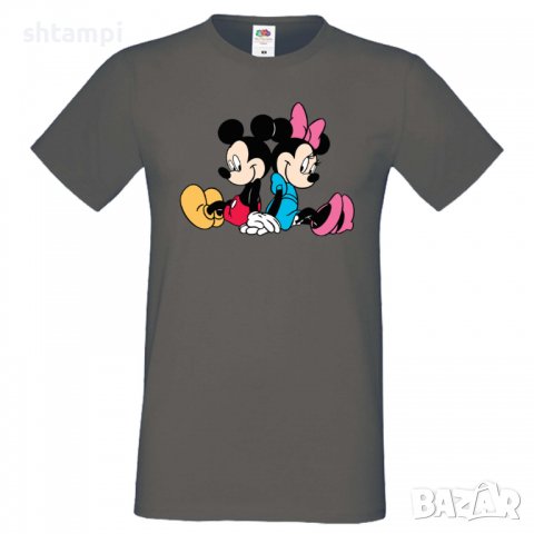 Мъжка тениска Mickey & Minnie 2 Подарък,Изненада,Рожден ден, снимка 4 - Тениски - 36575452