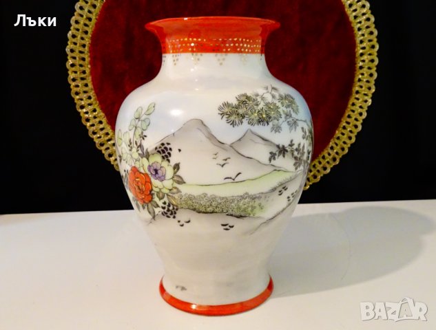 Старинна ваза китайски порцелан,маркирана. , снимка 2 - Вази - 37715988