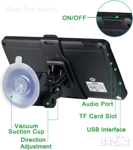 GPS навигатор за кола 256-16GB 7"NAVRAF , снимка 7 - Аксесоари и консумативи - 48174746